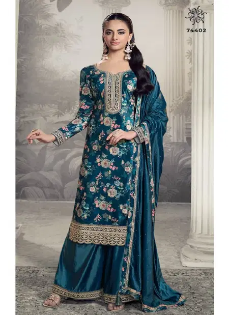 Charvi By Vinay Kuleesh Velvet Embroidery Salwar Kameez Orders In India